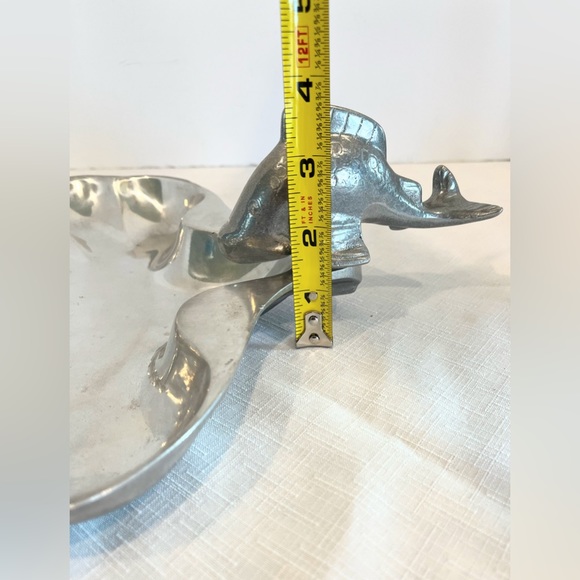 Pewtarex Serving Platter Scallop Shell and Fish Handle - Picture 13 of 13